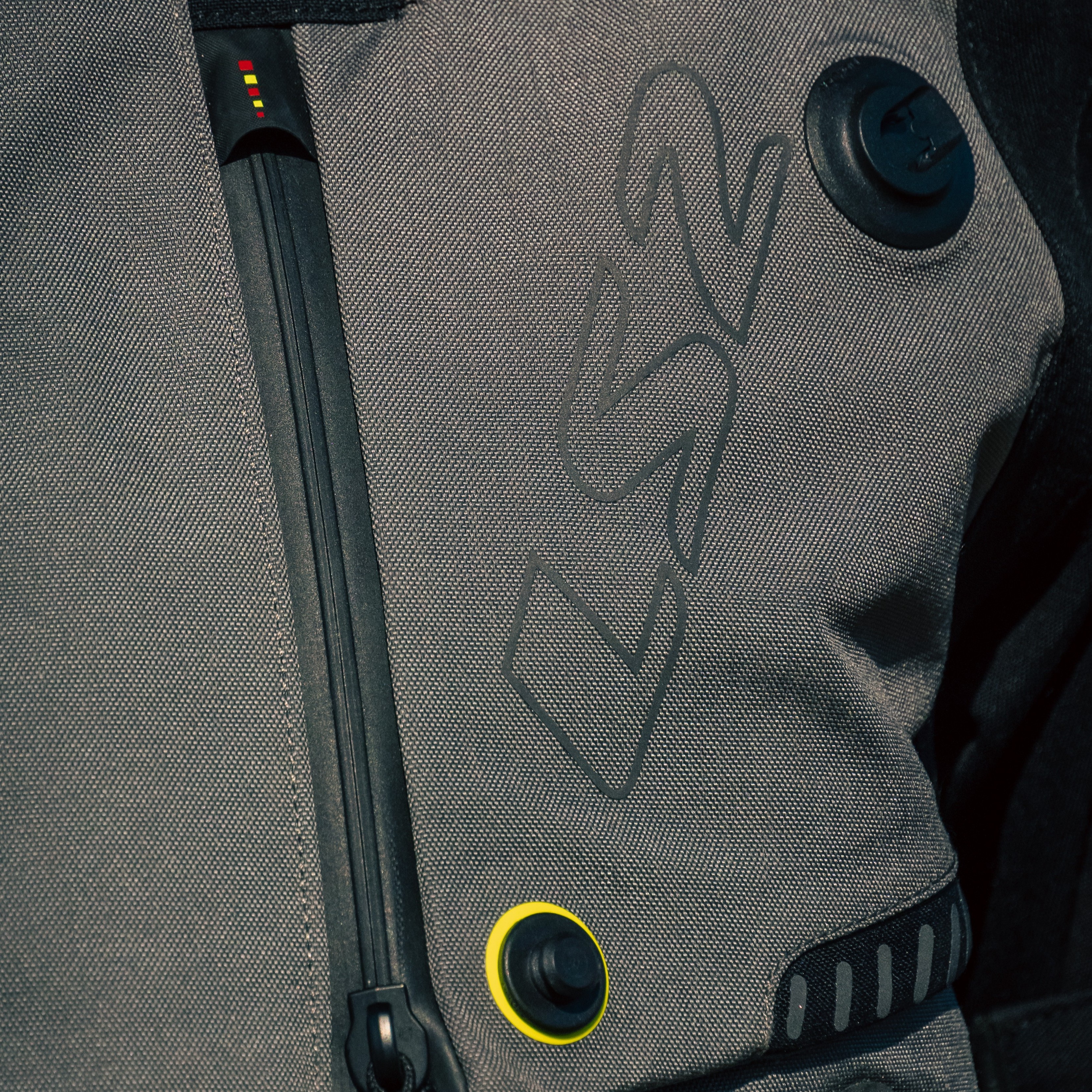 Campera LS2 Apollo Hombre Negro / Gris